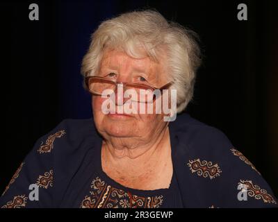 Ukrainian concentration camp survivor and contemporary witness Anastasia Gulej at an event in Magdeburg on 12.07.2022 Stock Photo