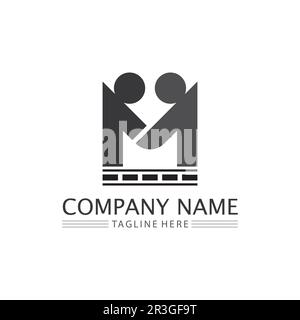 Community team group health team friends love family logo Stock Vector
