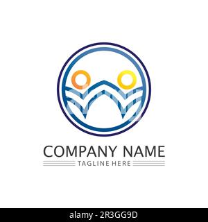 Community team group health team friends love family logo Stock Vector