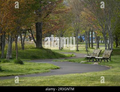 kushiro, hokkaido, japan, 2023/11/05 , Landscape of the city of Kushiro in Hokkaido, Japan. Stock Photo