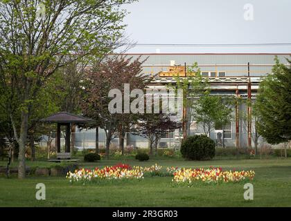 kushiro, hokkaido, japan, 2023/11/05 , Landscape of the city of Kushiro in Hokkaido, Japan. Stock Photo