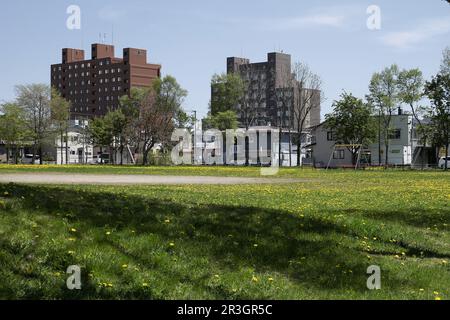 kushiro, hokkaido, japan, 2023/11/05 , Landscape of the city of Kushiro in Hokkaido, Japan. Stock Photo