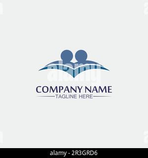 succes logo team work brand and business logo, vector community, unity colorful and friendship , partner teamwork care logo Stock Vector