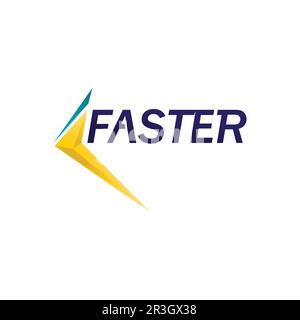 Faster Logo Template vector icon illustration design Stock Vector