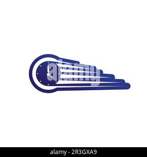 Faster Logo Template vector icon illustration design Stock Vector