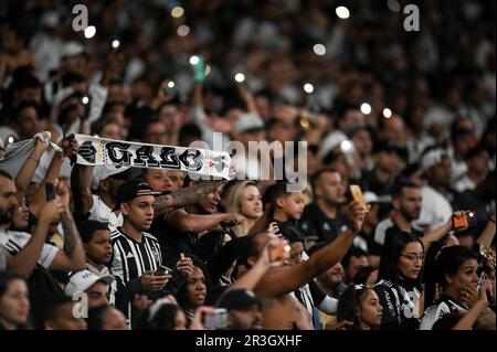 Belo Horizonte, Brazil. 24th May, 2023. Atletico Mineiro fans, during the match between Atletico Mineiro and Athletico Paranaense, for the 4th round of group G of the 2023 Copa Libertadores, at Estadio do Mineirao, this Tuesday, 23. 30761 (Gledston Tavares/SPP) Credit: SPP Sport Press Photo. /Alamy Live News Stock Photo