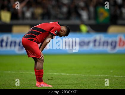 Belo Horizonte, Brazil. 24th May, 2023. Fernando do Athletico Paranaense regrets the defeat, after the match between Atletico Mineiro and Athletico Paranaense, for the 4th round of group G of the 2023 Copa Libertadores, at Estadio do Mineirao, this Tuesday 23. 30761 (Gledston Tavares/SPP) Credit: SPP Sport Press Photo. /Alamy Live News Stock Photo