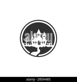 Vector icon for Helloween greeting card and poster party sign Concept illustration with Sign and symbol Stock Vector