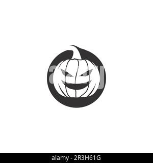Vector icon for Helloween greeting card and poster party sign Concept illustration with Sign and symbol Stock Vector