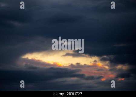 Texture background evening sky atmospheric Stock Photo