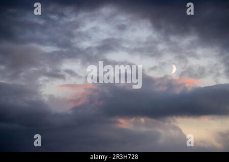 Texture background evening sky atmospheric Stock Photo