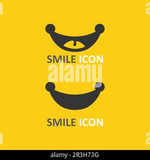 smile icon, smile, logo vector design happy emoticon Business, funny design and vector emoji happiness Stock Vector