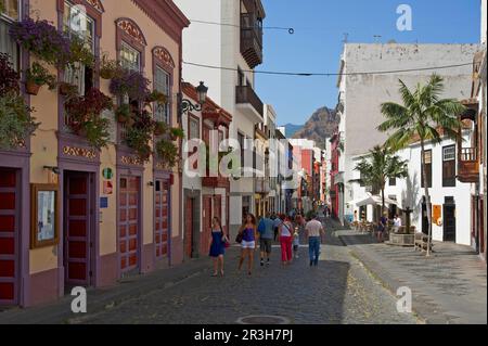 Old Town in Santa Cruz de La Palma, La Palma, Canary Islands, Spain Stock Photo