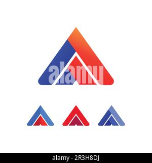 Arrow logo  design vector for music, media, play, digital audio and speed, finance, business template logo Stock Vector