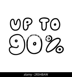 number 90 in outline Stock Vector Image & Art - Alamy