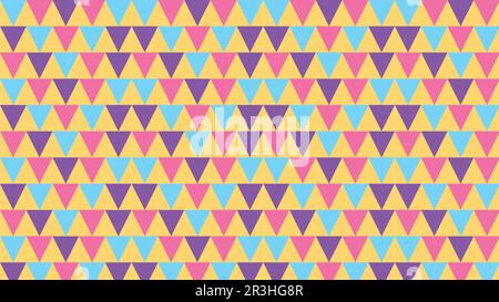 Modern seamless colorful geometry triangle pattern with pastel color. Abstract geometric background Stock Vector