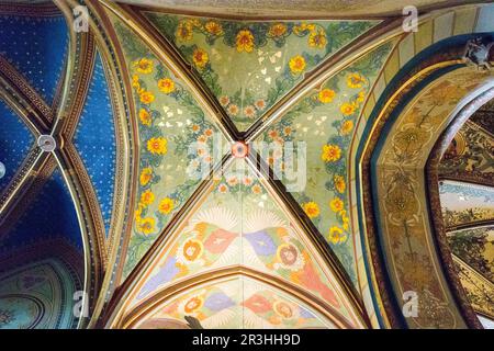 Basilica of St Peter and St Paul in Vysehrad Stock Photo