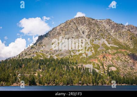 Lake Tahoe, freshwater lake in the Sierra Nevada of the United States Stock Photo