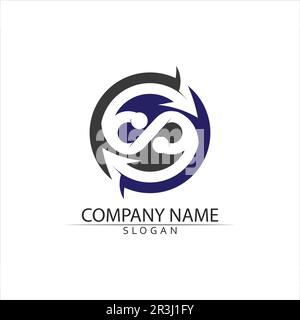 Infinity Design Vector icon illustration Logo template design Stock Vector