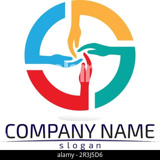 Hand Care Logo Template vector icon Business Stock Vector