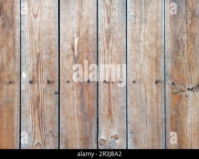 Background from boards of wooden fence. Old brown wood background. Timber texture. Grunge texture Stock Photo
