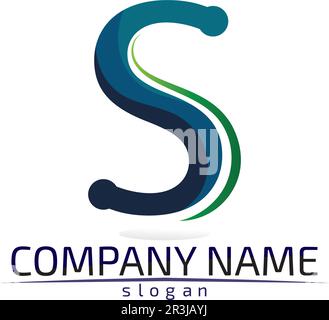 Business corporate letter S logo design vector Stock Vector