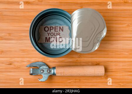Open your mind to new and creative thinking Stock Photo