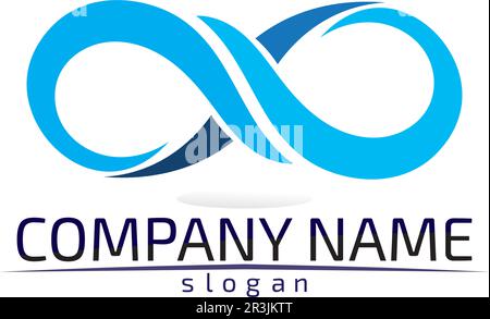 infinity logo and symbol template icons app design Stock Vector