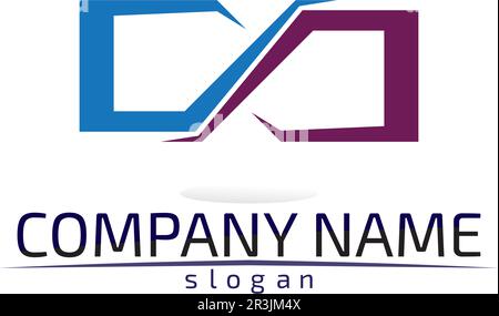 infinity logo and symbol template icons app design Stock Vector