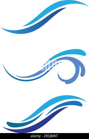 Sound waves vector illustration design template Stock Vector