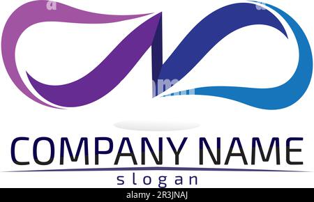 infinity logo and symbol template icons app design Stock Vector