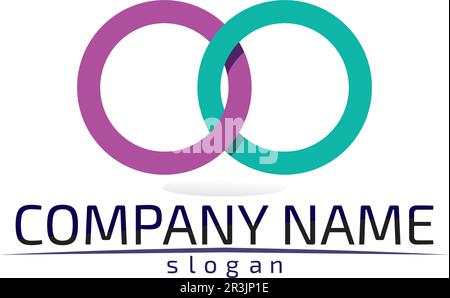 infinity logo and symbol template icons app design Stock Vector