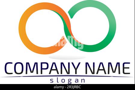infinity logo and symbol template icons app design Stock Vector