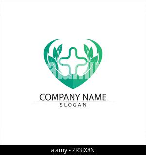 Health Medical Logo template vector illustration design Stock Vector