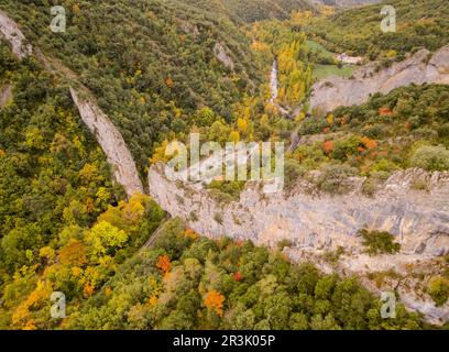 Foz de biniés, cordillera pirenaica, provincia de Huesca, Aragón , Spain, europe. Stock Photo