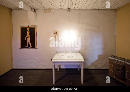 Inside the crematorium of the camp, former Buchenwald concentration camp,, Weimar, Germany Stock Photo