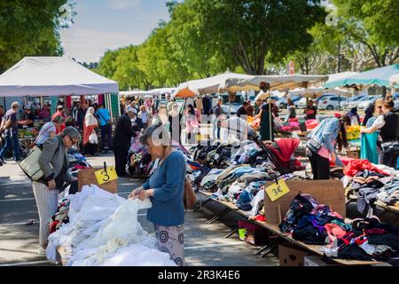 France, Orange - thursday market in the centre of the city. Stock Photo