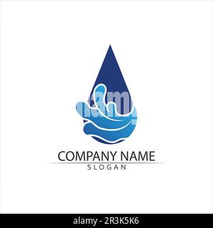 Water drop Logo Template vector illustration design Stock Vector