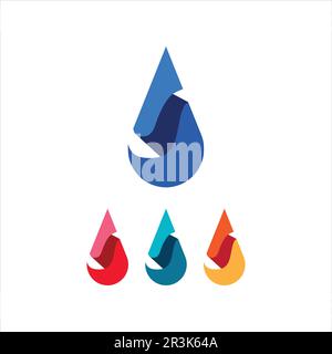 Water drop Logo Template vector illustration design Stock Vector