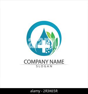 Health Medical Logo template vector illustration design Stock Vector