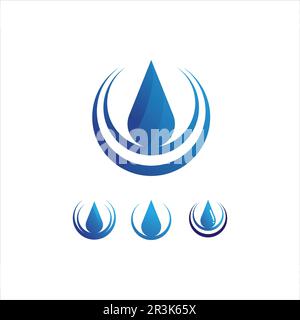 Water drop Logo Template vector illustration design Stock Vector