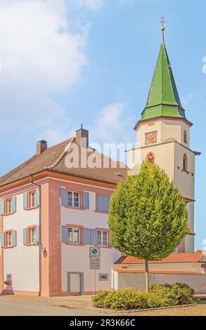 St. Verena and Gallus, Catholic Church HÃ¼fingen, Schwarzwald-Baar-Kre Stock Photo