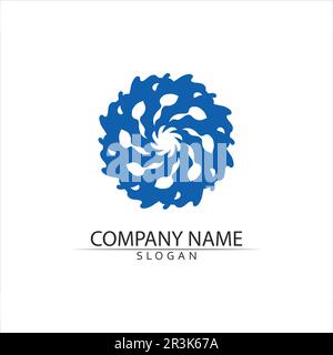 Water drop Logo Template vector illustration design Stock Vector