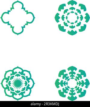 Mosque ramadhan and islamic design arabian logo Stock Vector
