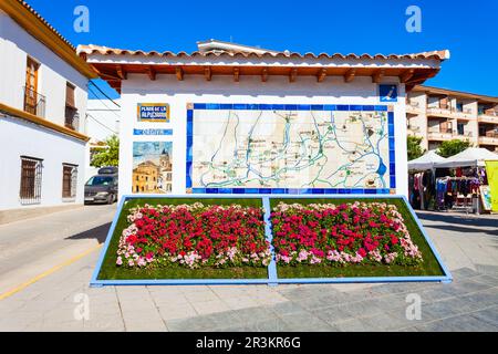 Orgiva, Spain - October 21, 2021: Tourist information centre at the Plaza de la Alpujarra square in Orgiva town, Alpujarras area, province of Granada Stock Photo