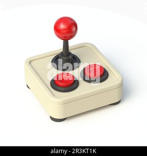 Vintage video game controller 3D Stock Photo