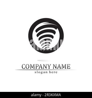 Tornado logo symbol vector illustration design Stock Vector