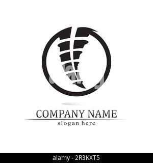 Tornado logo symbol vector illustration design Stock Vector