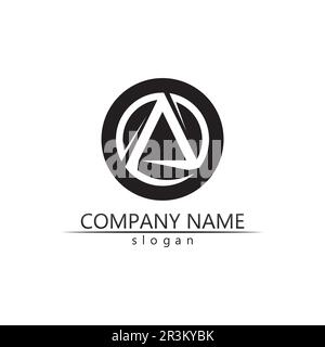 A Letter Logo Template vector icon illustration design Stock Vector