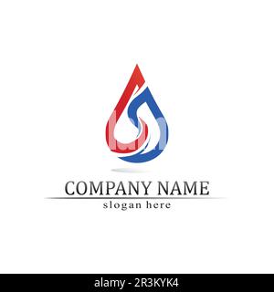 Water drop Logo Template vector illustration design Stock Vector